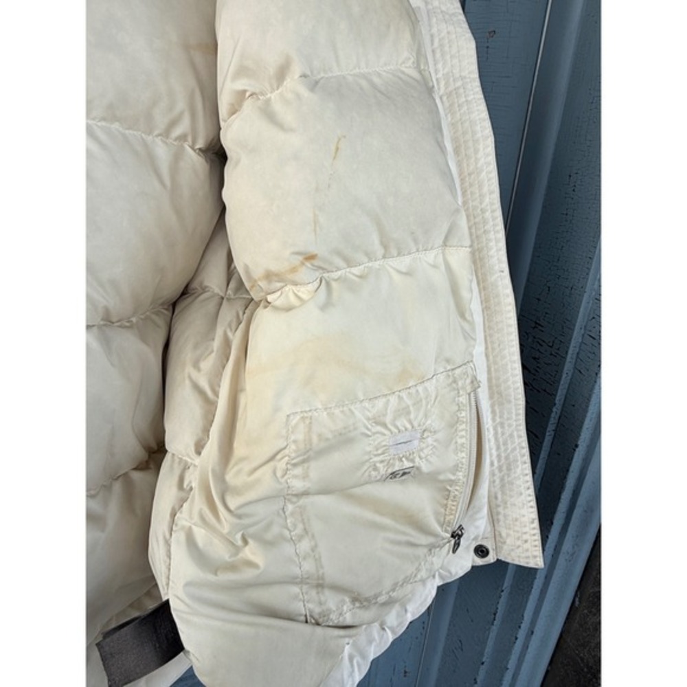 The North Face HyVent Faux Fur Hood Belted Puffer Coat Vintage Y2K Gorpcore - Picture 9 of 12